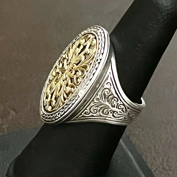 Konstantino 18k gold and sterling silver ring - Picture 8 of 15